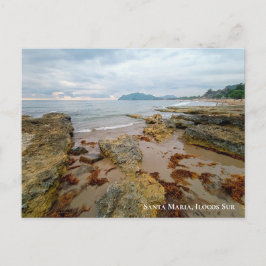 Cartão Postal Adorável praia Sunset nos Papais noeis Maria, Iloc