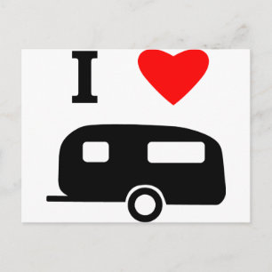 Cartão Postal Adoro acampar