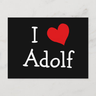 Cartão Postal Adoro Adolf