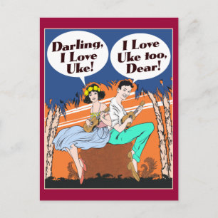 Cartão Postal Adoro Cartão-Postal Uke