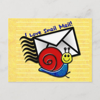 Cartão Postal Adoro Correio De Caracol! (Cartão-postal)