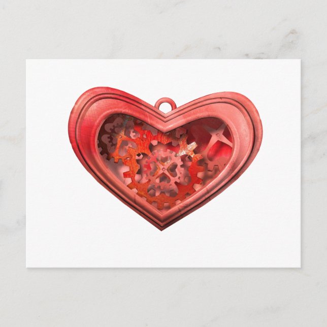 Cartão Postal Adoro engrenagens (Frente)