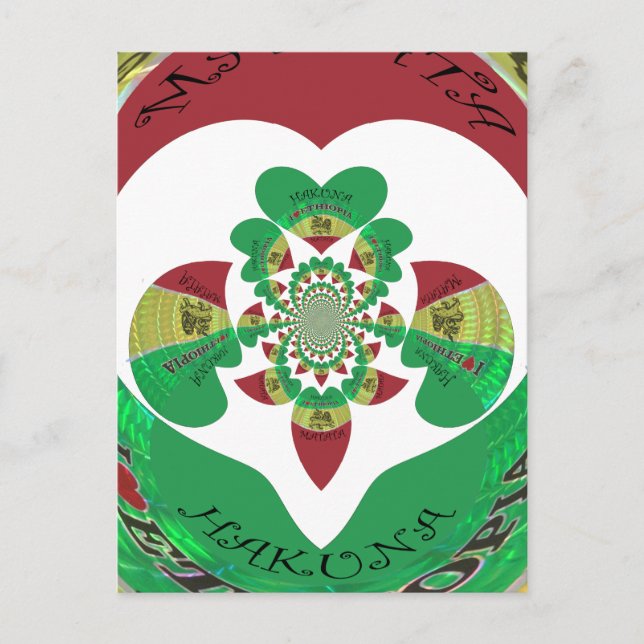 Cartão Postal Adoro Etiópia Caleidoscópio - Arte Massagista (Frente)