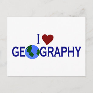 Cartão Postal Adoro Geografia