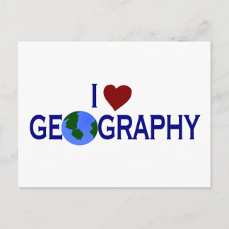 Cartão Postal Adoro Geografia