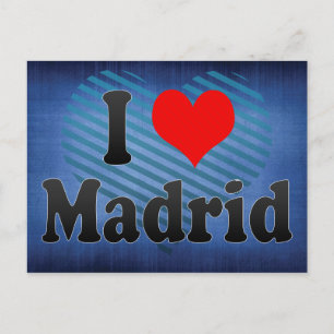 Cartão Postal Adoro Madrid, Espanha. Me Encanta Madrid, Espanha