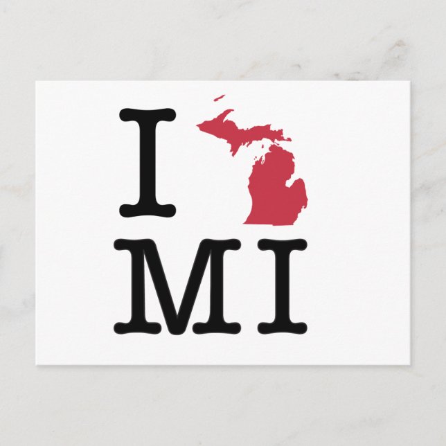 Cartão Postal Adoro Michigan (Frente)
