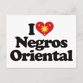 Cartão Postal Adoro Negros Orientais