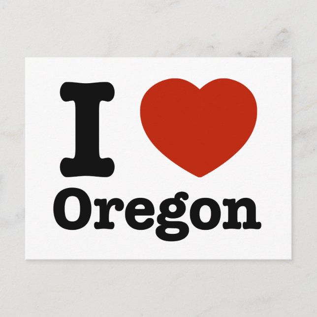 Cartão Postal Adoro Oregon (Frente)