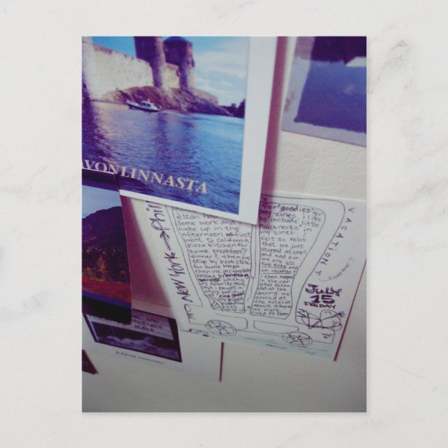 Cartão Postal Adoro Snailmail - Saudações Do Mundo (Frente)