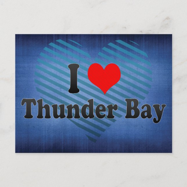 Cartão Postal Adoro Thunder Bay, Canadá (Frente)