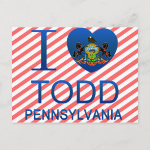 Cartão Postal Adoro Todd, PA
