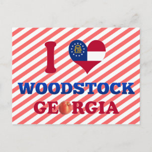 Cartão Postal Adoro Woodstock, Geórgia