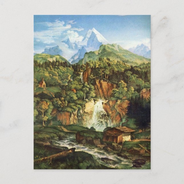 Cartão Postal Adrian Ludwig Richter - O Watzmann (Frente)