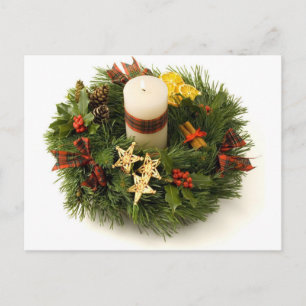Cartão Postal Advent Wreath