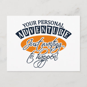Cartão postal ADVENTURE - personalizável