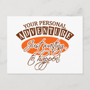 Cartão postal ADVENTURE - personalizável