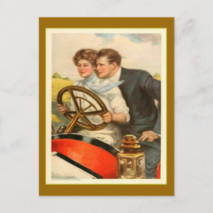 Cartão Postal Advertisement "Love and Six Cylinders"