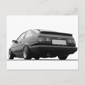 Cartão Postal AE86 Preto e Branco