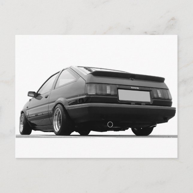 Cartão Postal AE86 Preto e Branco (Frente)