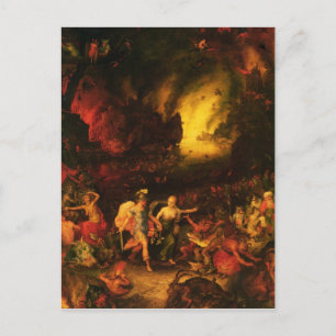 Cartão Postal Aeneas em Hades