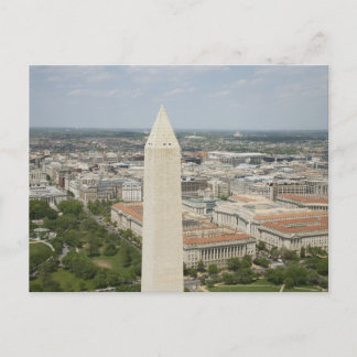 Cartão Postal Aérea mostrando o topo do Monumento a Washington