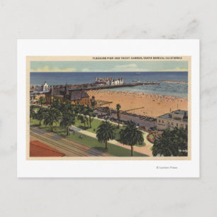 Cartão Postal Aéreo do Prazer Pier & Yacht Harbor
