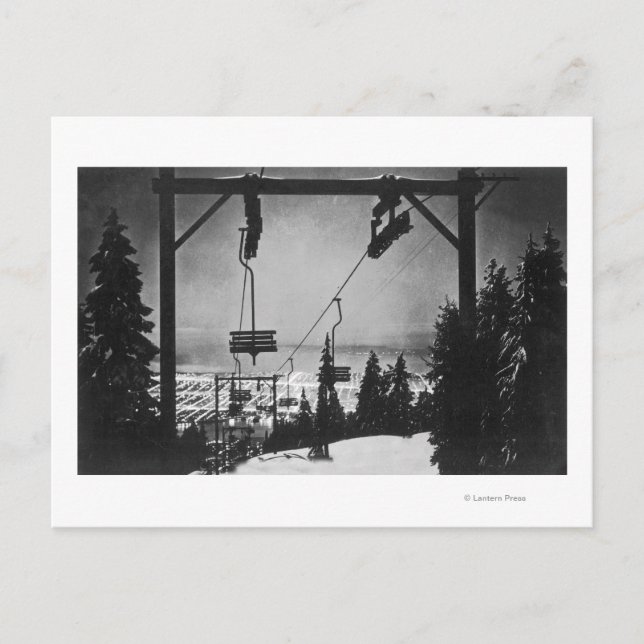 Cartão Postal Aerial de Cidade do Presidente da Montanha de Crou (Frente)