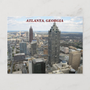 Cartão Postal Aerial View of Atlanta, Geórgia