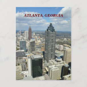 Cartão Postal Aerial View of Atlanta, Geórgia