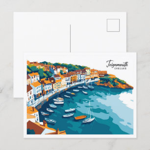 Cartão Postal Aerial View Teignmouth England Viagem
