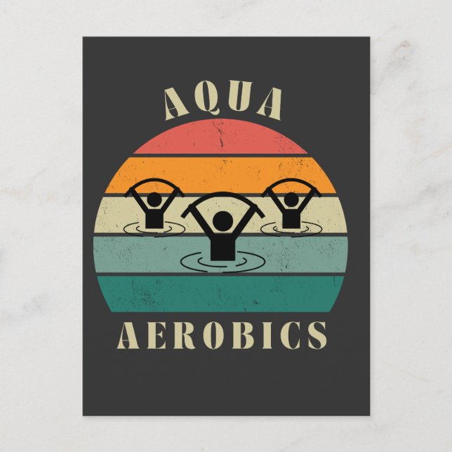 Cartão Postal aeróbica aqua (Frente)