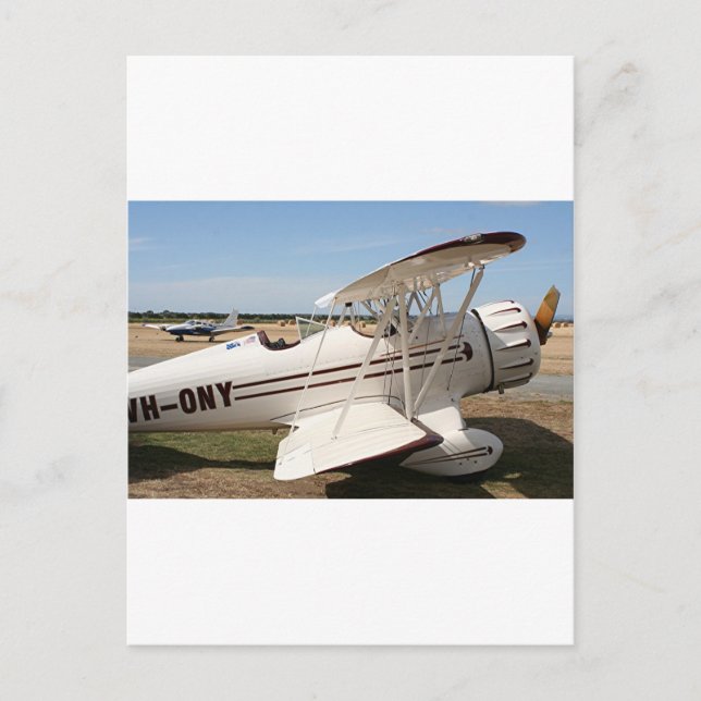 Cartão Postal Aeronave da Waco (Frente)