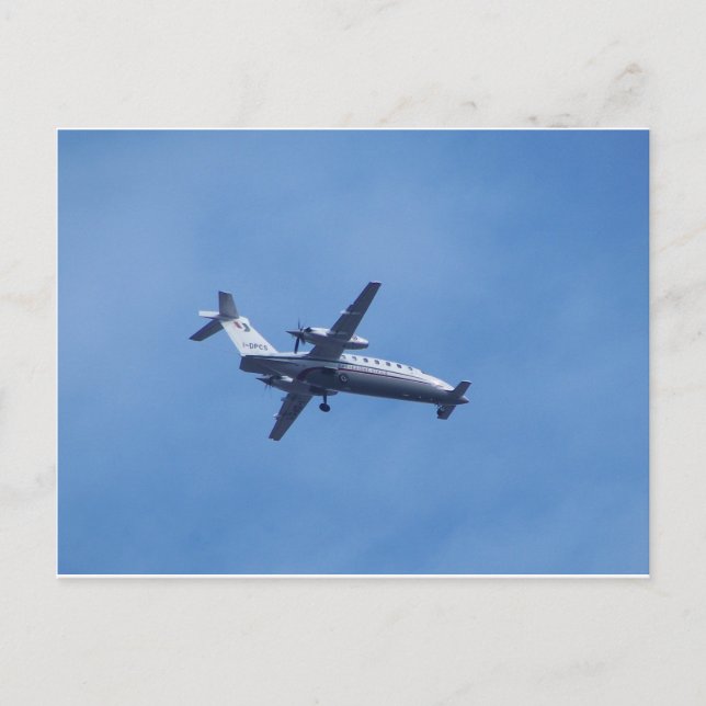 Cartão Postal Aeronave Piaggio P180 (Frente)