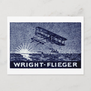 Cartão Postal Aeronave Wright Brothers 1909