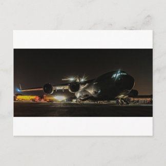 Cartão Postal Aeronaves à noite