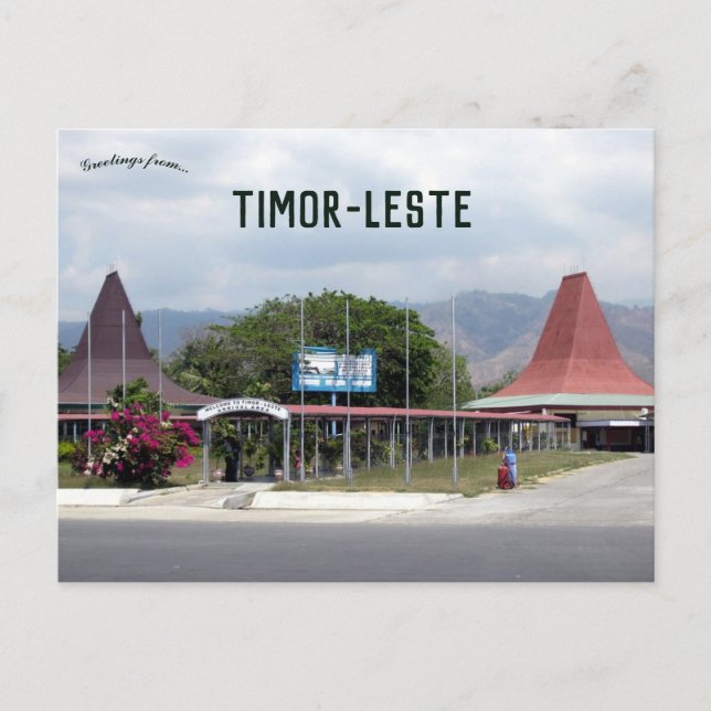 Cartão Postal Aeroporto de Dili Timor-Leste (Frente)
