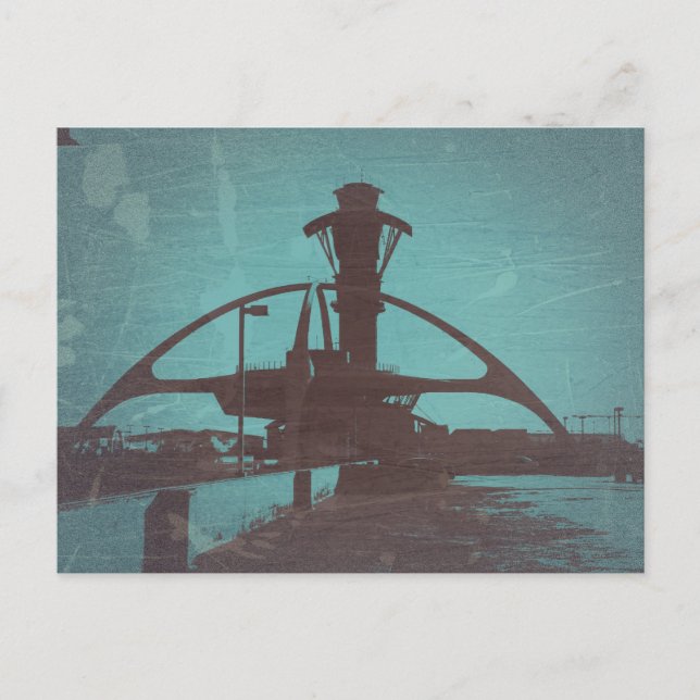 Cartão Postal Aeroporto de Los Angeles LAX (Frente)