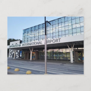 Cartão Postal Aeroporto Internacional Zaporozhye na Ucrânia