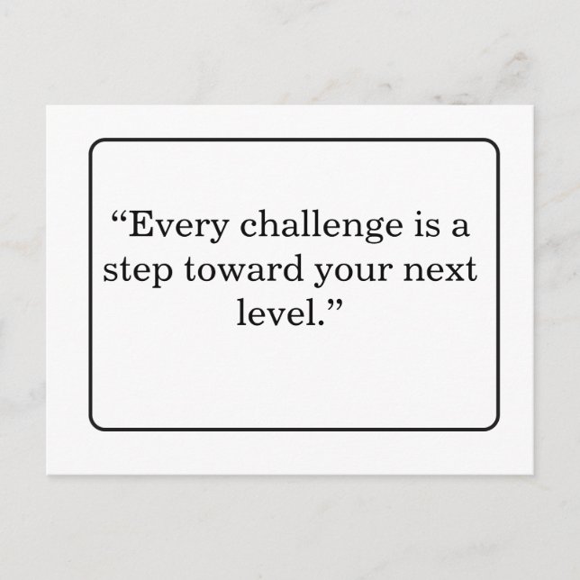 Cartão Postal Aesthetic Motivational Quote Postcard (Frente)