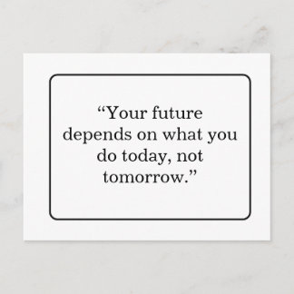 Cartão Postal Aesthetic Motivational Quote Postcard