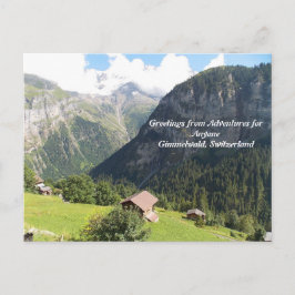 Cartão postal AFA Gimmelwald, Suiça