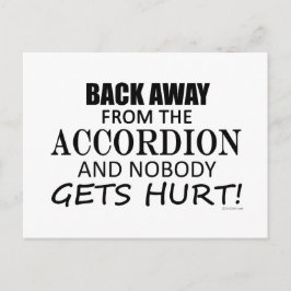Cartão Postal Afastar-se Do Acordeão