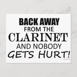 Cartão Postal Afastem-Se Do Clarinet