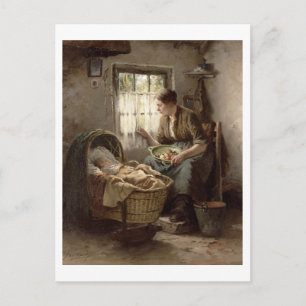 Cartão Postal Afeição Maternal (óleo sobre tela)