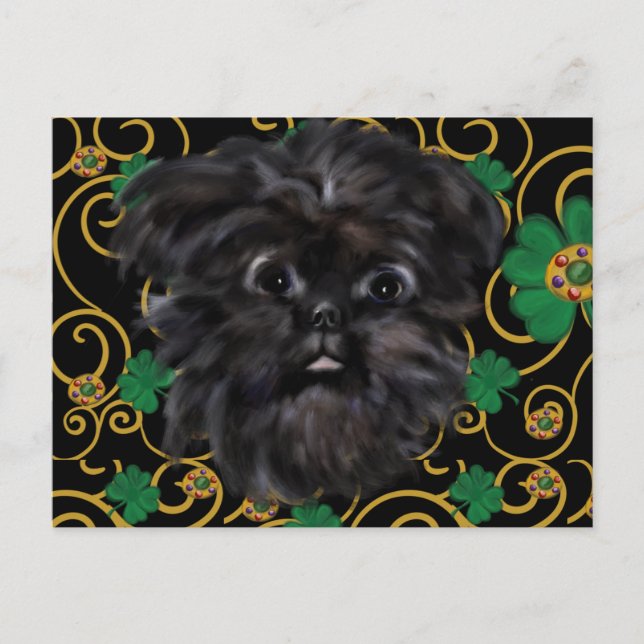 Cartão Postal Affenpinscher (Frente)