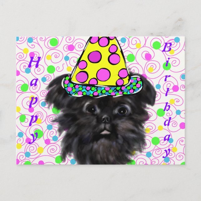 Cartão Postal Affenpinscher  (Frente)