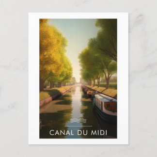 Cartão Postal Affiche Canal du midi - France - illustration