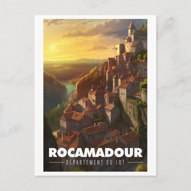 Cartão Postal Affiche Rocamadour - France - Département du Lot - (Frente)