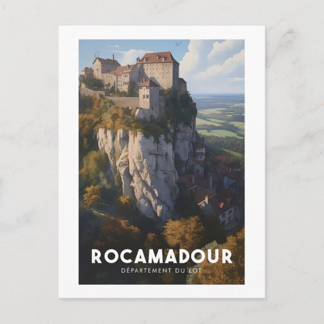 Cartão Postal Affiche Rocamadour - France - Département du Lot - (Frente)